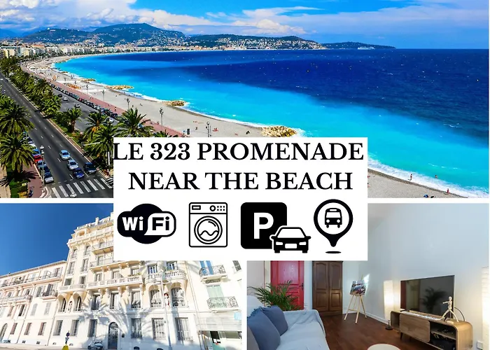 Le 323 Prom - Beachfront - Parking - Near Tram &Supermarket - Ac - Washing Machine Nizza