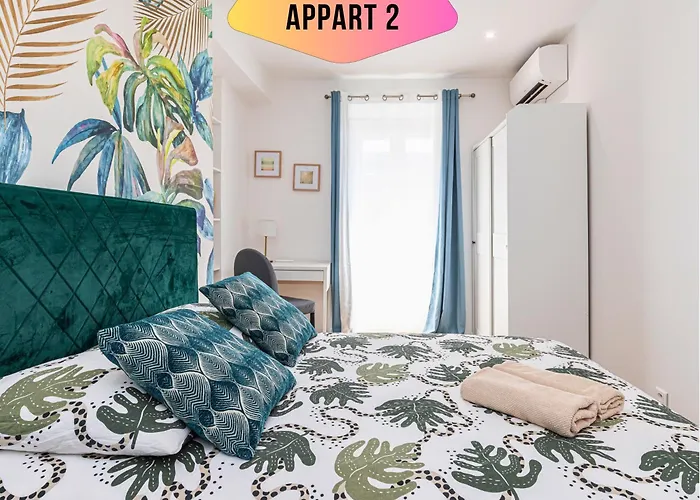 Casa Reine Jeanne- Ideal Groups & Family -Central Near Train Station - Parking - New&Confort-Ac Nizza