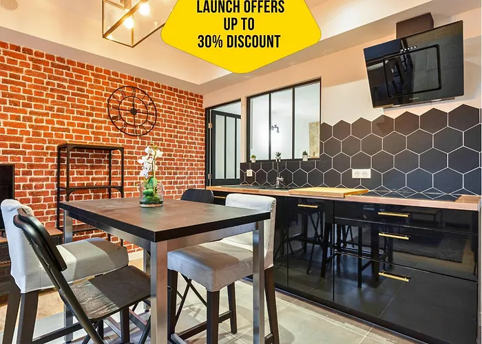 Loft Magnan - Parking - Ideal Couples -Beach -Tram & Supermarkets - New & Confort-Ac Nizza