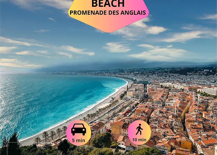 Loft Magnan - Parking - Ideal Couples -Beach -Tram & Supermarkets - New & Confort-Ac Nizza